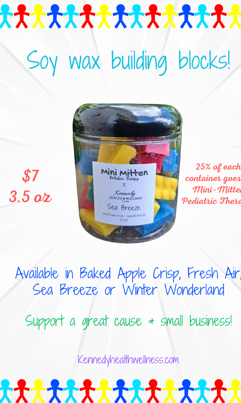 Building Block Wax Melts (Neurodivergent Awareness)